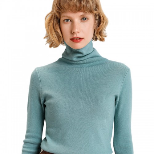 Turtle Neck Knitted Sweater