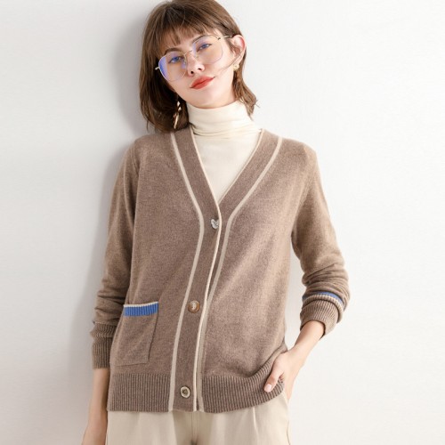 Contrasted Highlight Cardigan