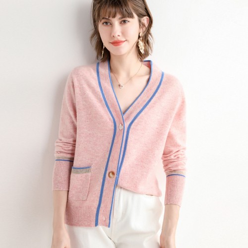 Contrasted Highlight Cardigan