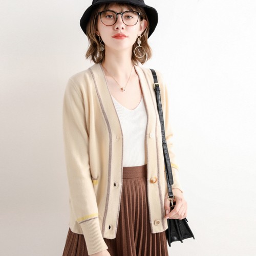 Contrasted Highlight Cardigan