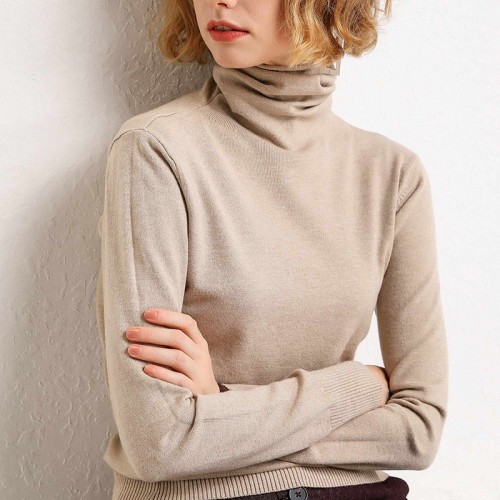 Turtle Neck Knitted Sweater