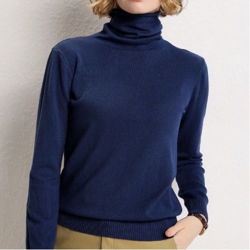 Turtle Neck Knitted Sweater