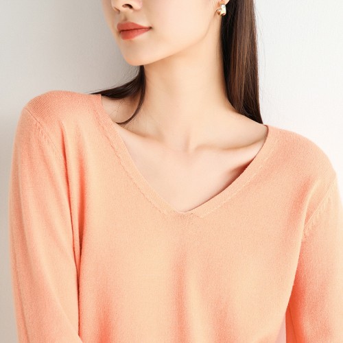 V-neck Knitted Top