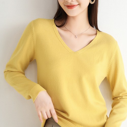 V-neck Knitted Top