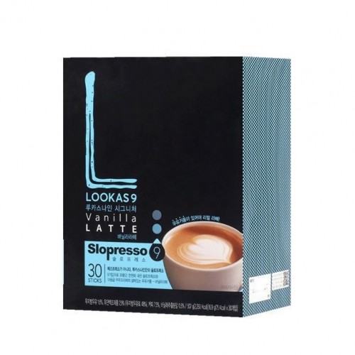 Lookas 9 High Quality Korean Coffee Vanilla Latte 14.9g x 50 sticks