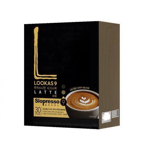 Lookas 9 High Quality Korean Coffee Slopresso Latte 14.9g x 30 sticks