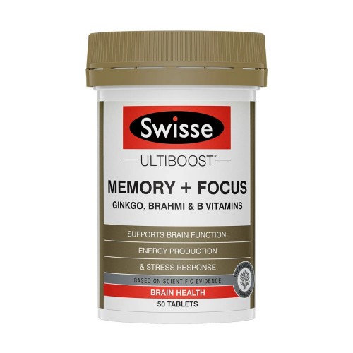 Swisse - Ultiboost Memory + Focus 50 Tablets