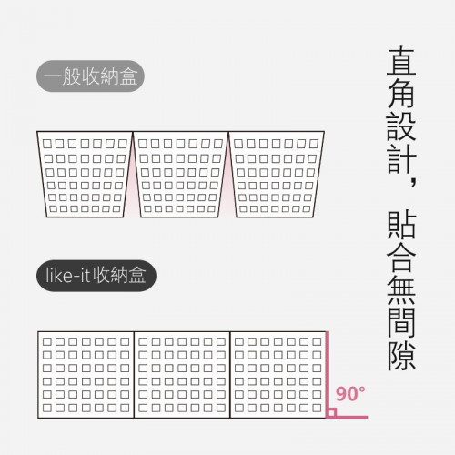 日本like-it可叠加收纳盒 (厨房丶镜柜丶抽屉均可用)