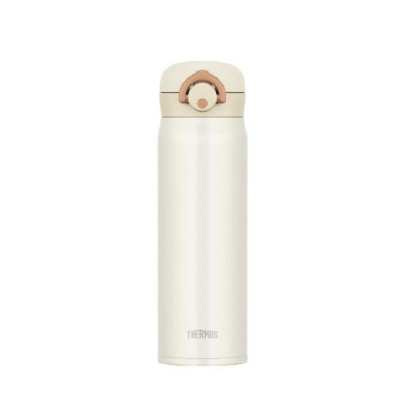 THERMOS 500毫升真空保溫瓶 (奶油白) 超輕