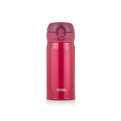 THERMOS 350毫升真空保溫瓶 (酒紅) 超輕