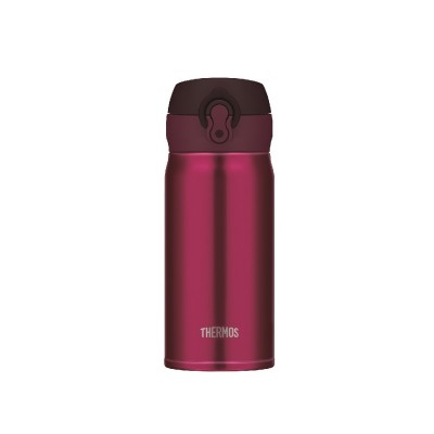 THERMOS 350毫升真空保溫瓶 (金屬紅) 超輕