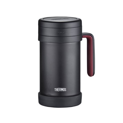 THERMOS 500毫升經典真空保溫杯連茶隔 (黑色)