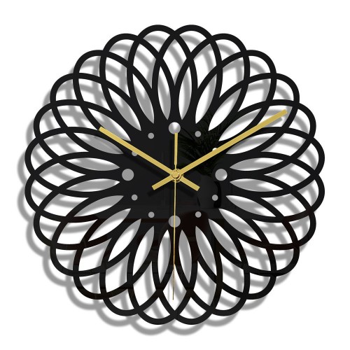 Daisy Acrylic Digital Wall Clock, Simple Clock For Home Decoration, Living Room Bedroom Home Decor Art Clock