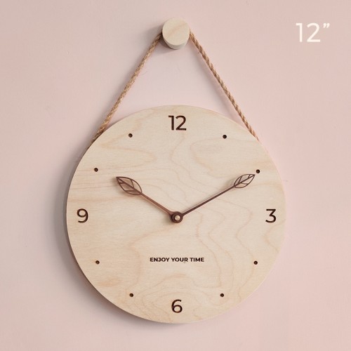 Wooden Creative Wall Clock Bedroom Mute Clock, Silent Clock Wall Art, Wall Decor