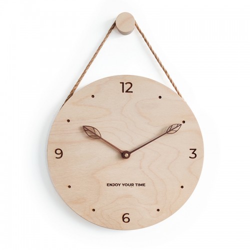 Wooden Creative Wall Clock Bedroom Mute Clock, Silent Clock Wall Art, Wall Decor