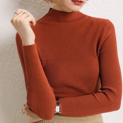 Turtle Neck Knitted Sweater