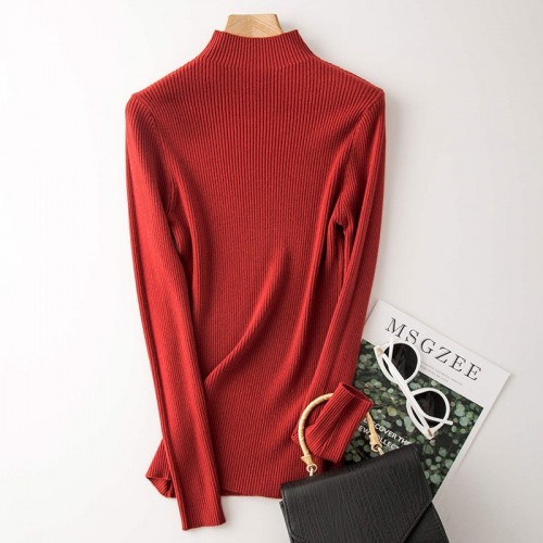 Turtle Neck Knitted Sweater