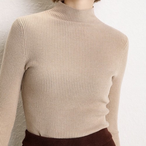 Turtle Neck Knitted Sweater