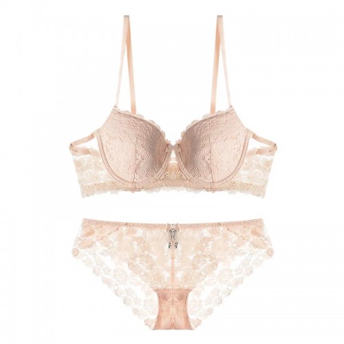 Lace Contour Underwire Bra Set