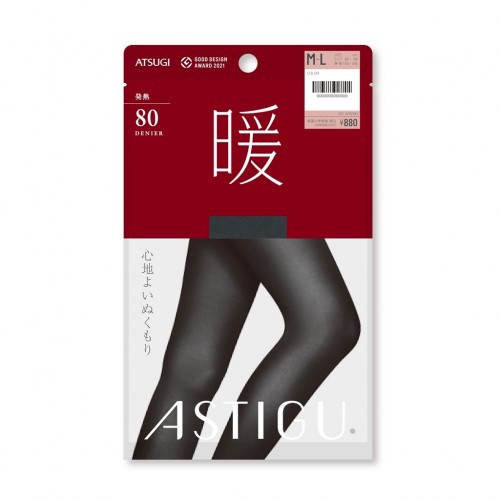 厚木 ATSUGI - [保暖] 舒适保暖  80D温感紧身袜裤 AP8080 (#480 黑色)