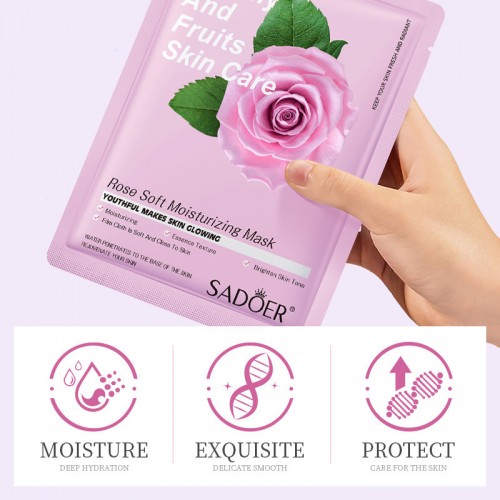 SADOER Face Sheet Mask Bundle with Facial Skin Care Sheet Masks Hydrating, Radiance Boost,Calming, Moisturizing, Balancing