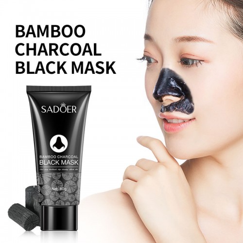 SADOER Bamboo Charcoal Black Mask Cleans and Clears The Skin