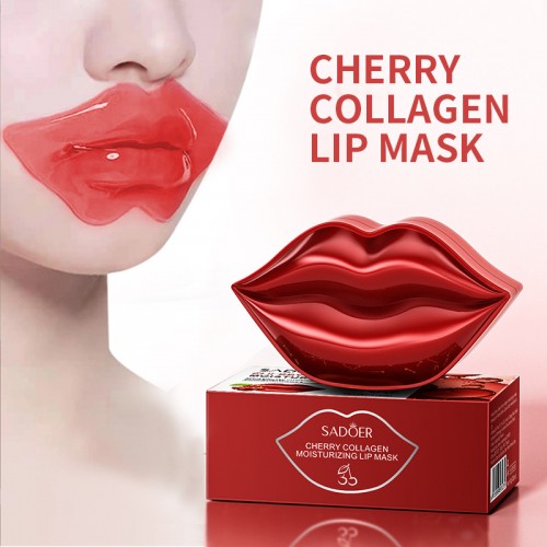 SADOER Cherry Collagen Lip Mask Moisturizing 20pcs/box