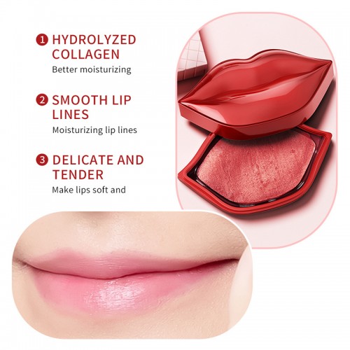 SADOER Cherry Collagen Lip Mask Moisturizing 20pcs/box