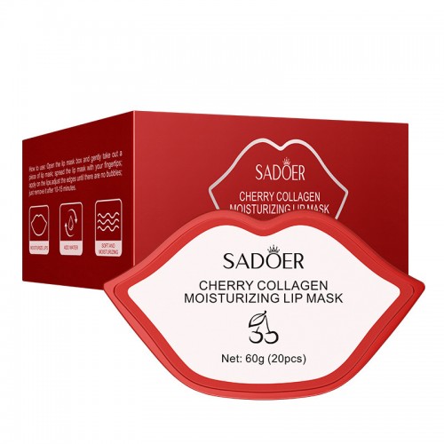 SADOER Cherry Collagen Lip Mask Moisturizing 20pcs/box