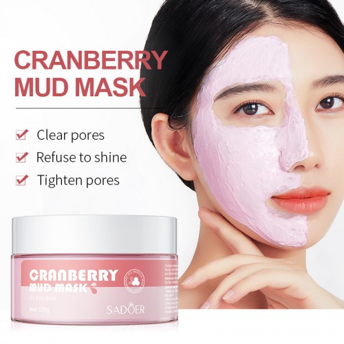 SADOER Cranberry Mud Mask Clear Pores 100g