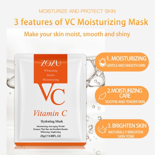 ZOZU Vitamin C Face Mask Hydrating Moisturizing Brightening 25g