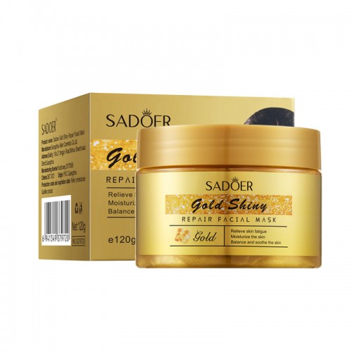 SADOER Gold Shiny Repair Facial Mask Sleeping Mask Hydrating Moisturizing 120g