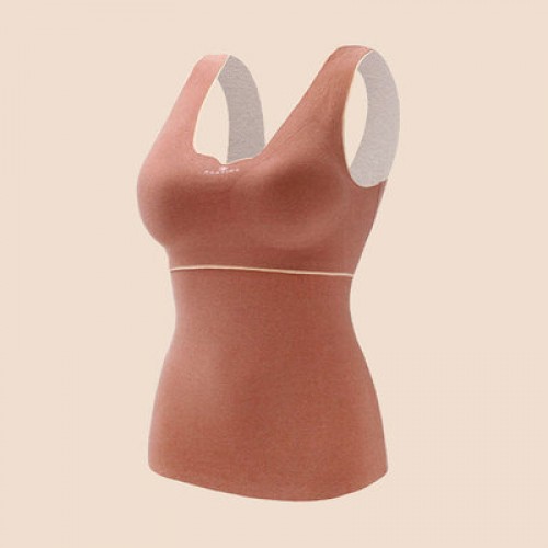 Thick & Warm Comfortable Thermal Tank Top With Bra Pad