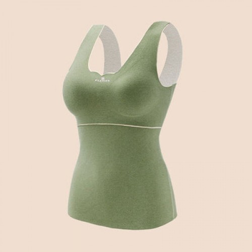 Thick & Warm Comfortable Thermal Tank Top With Bra Pad