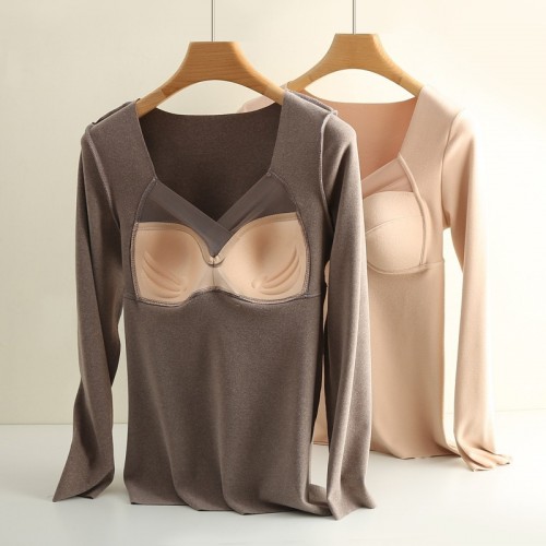 Thick & Warm Comfortable Thermal Tank Top With Bra