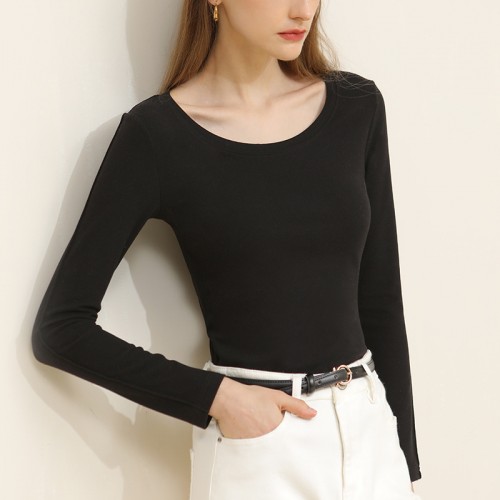 Round Neck Soft Warming Long Sleeves Top