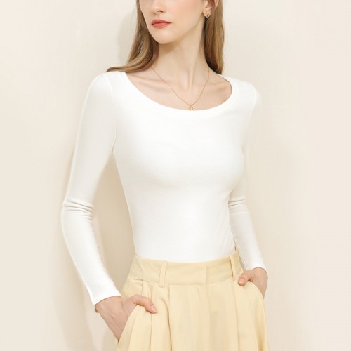 Round Neck Soft Warming Long Sleeves Top