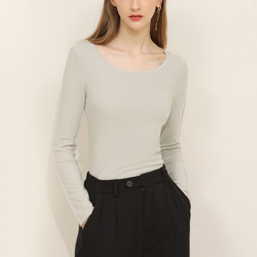 Round Neck Soft Warming Long Sleeves Top