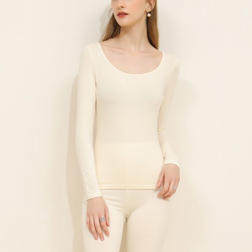 Round Neck Long Sleeves Thermal Set