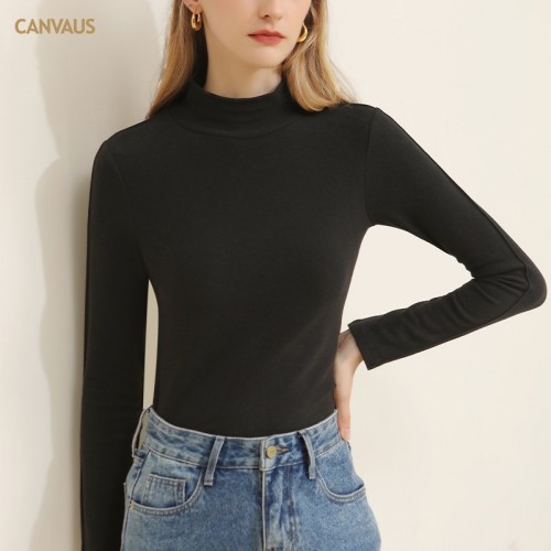 Turtle Neck Long Sleeves Fitted Top