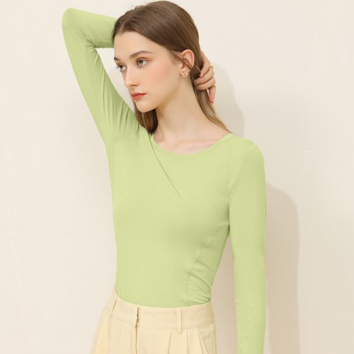 Round Neck Long Sleeves Top