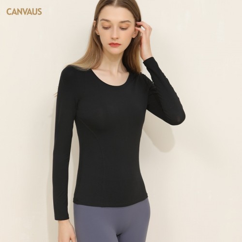 Round Neck Long Sleeves Top