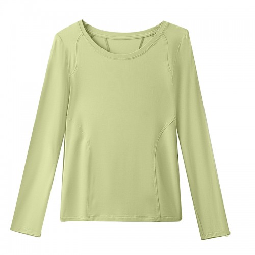 Round Neck Long Sleeves Top