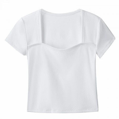 Square Collar Slim Fit Tee