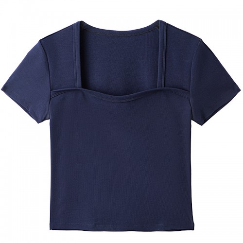 Square Collar Slim Fit Tee