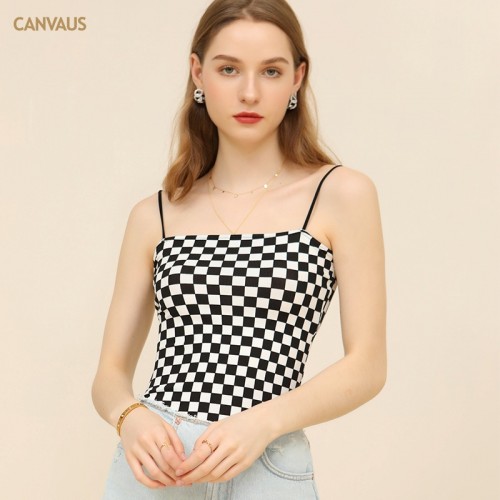 Check Pattern Cami Top