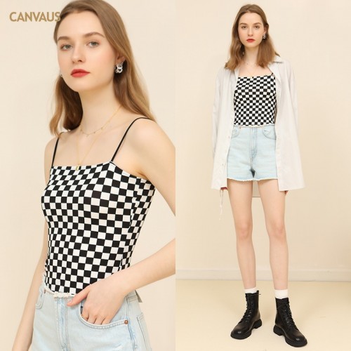 Check Pattern Cami Top