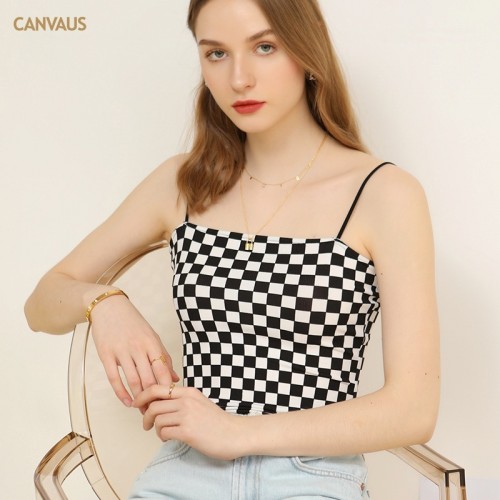 Check Pattern Cami Top