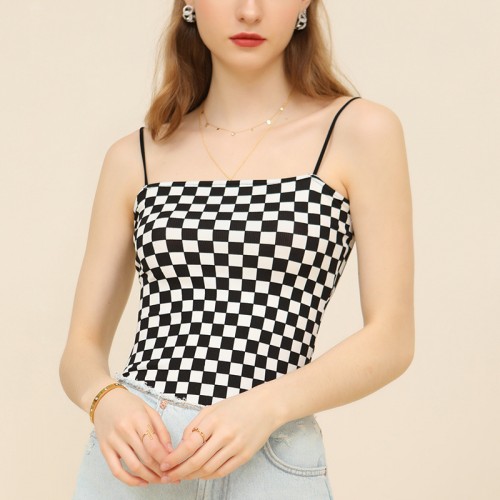 Check Pattern Cami Top