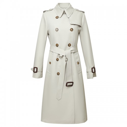 Double Breast Belted Trench Coat